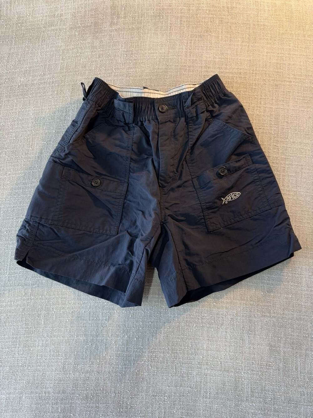 AFTCO American Fishing Tackle Co. Youth Fishing Shorts Navy Size 26 (10/12 yrs)